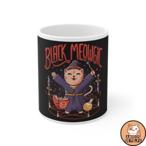 Taza Black Meowgic
