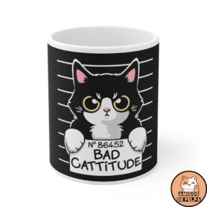 Taza Gato Mala Actitud
