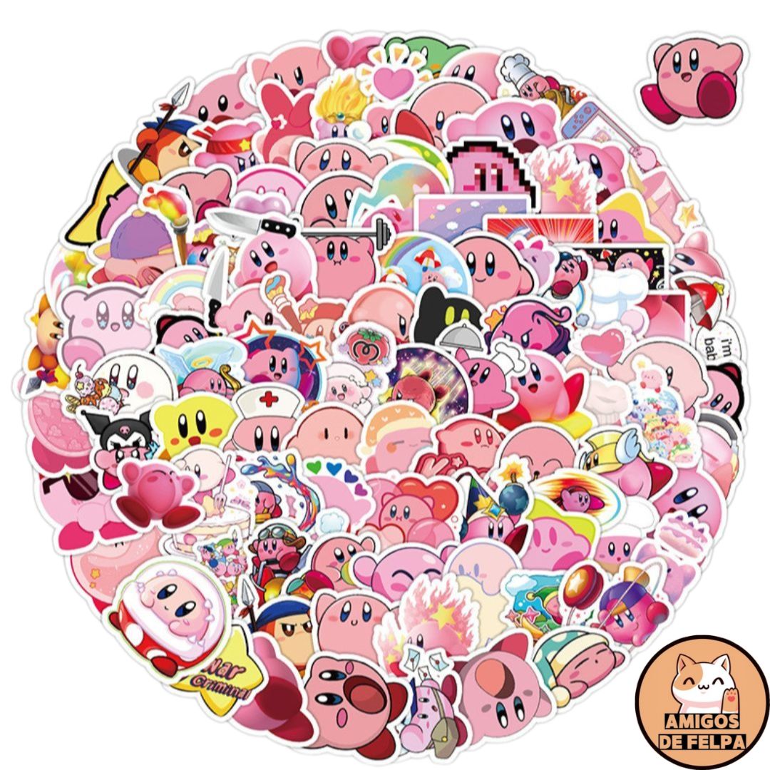 Set 25 stickers kirby