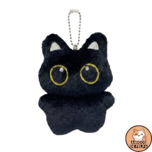 Peluche colgante de gato negro